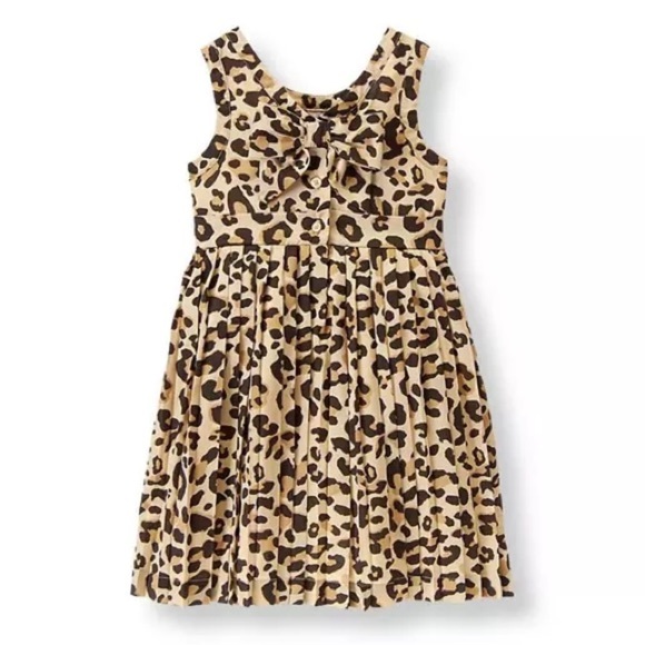 Janie and Jack Leopard Print Dress baby girl size 6 months to 12 months - Picture 1 of 8
